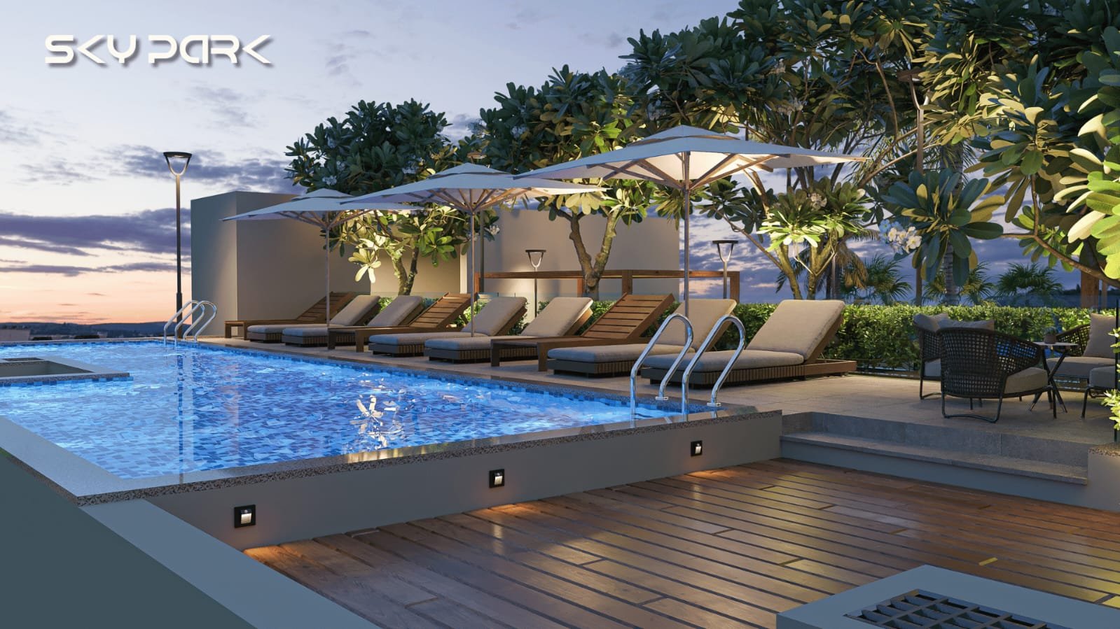 GHD Sky Park landscaped garden